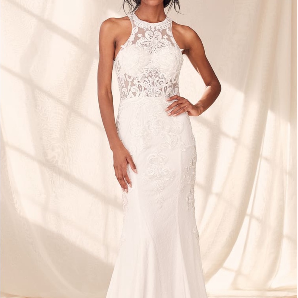 NWT Lulu’s Mermaid Wedding Dress